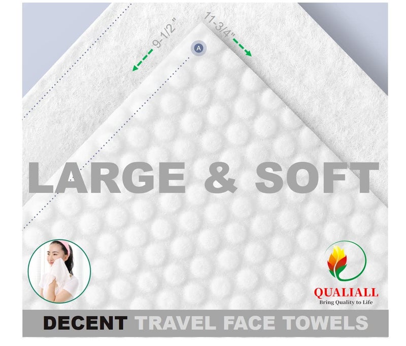 QUALIALL Premium Compressed Towels, Pure Cotton Portable Washcloth for Camping or Travel… - Image 2